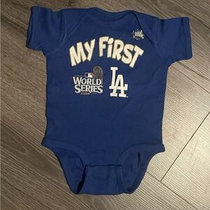 First World Series Jumper infant size 0 - 3. Los Angeles Dodgers baby